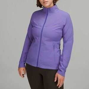 Lululemon Fast and Free‎ Windbreaker SpeedWeave Jacket Charged Indigo 10
